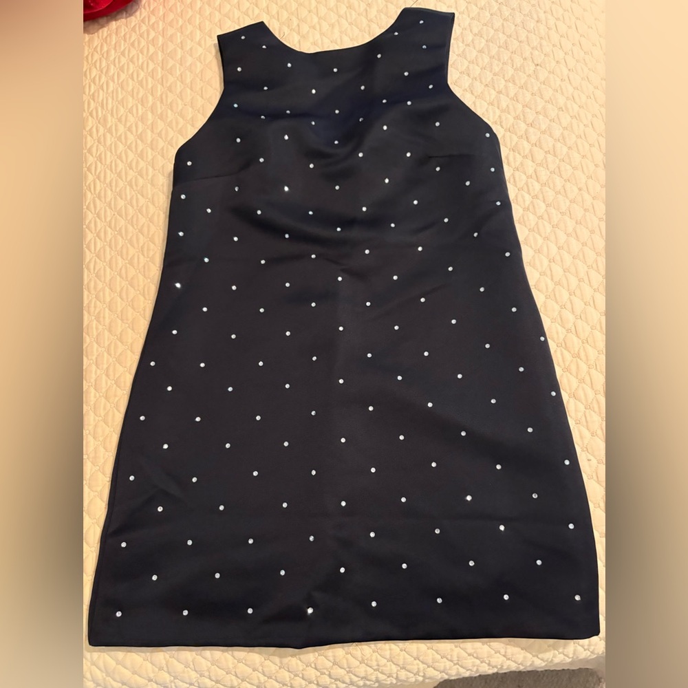 H&M Black Shift Dress with White rhinestones